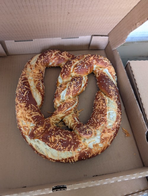 Giant Flavored & Stuffed Pretzel